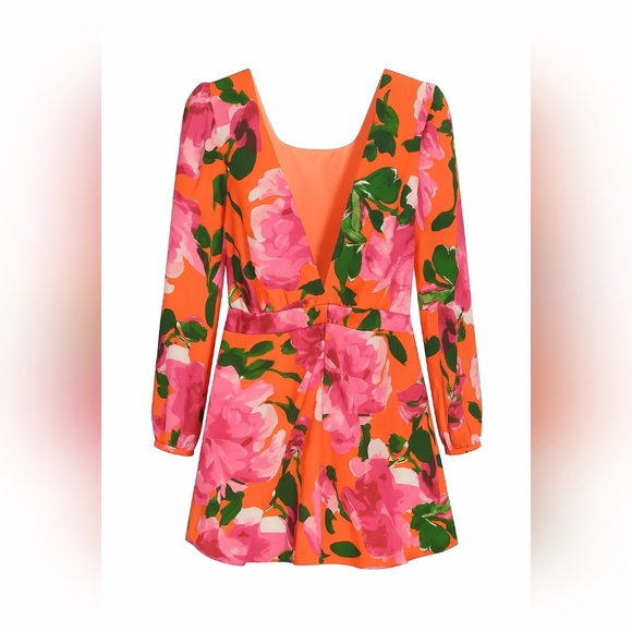 EN CREME Floral Romper L NWT - Picture 7 of 7